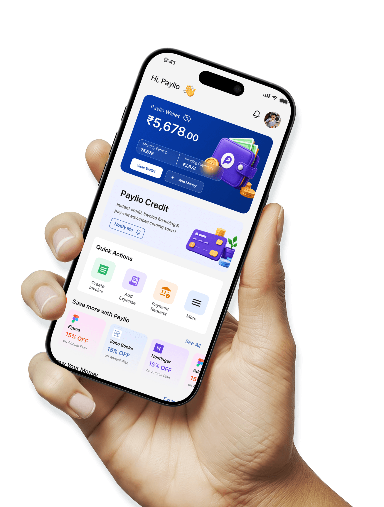 Paylio App Screen mockup